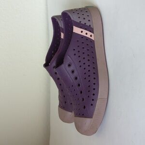 Native Shoes Kids Purple and Pink Slip-Ons